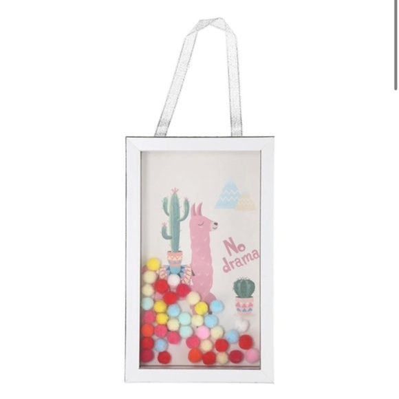 Llama llama mini rainbow pom pom funny humor hanging wall‎ decor boxes new - Picture 12 of 12